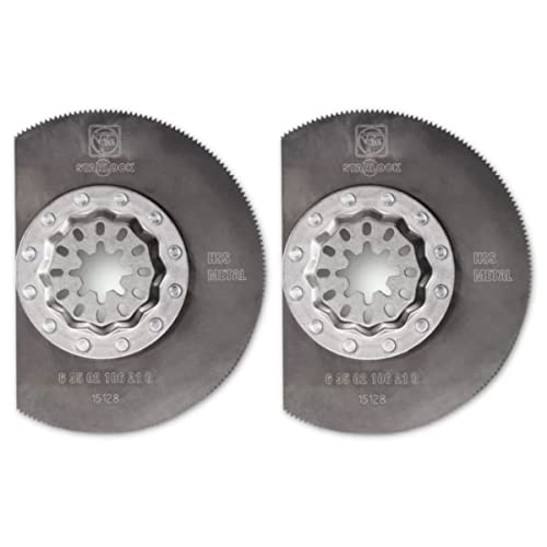 Fein Lama Da Taglio Hss Ø 85 Mm, Conf. 2 Pz., Attacco Starlock, Lama Segmentata, Dentatura Metallica, Lama Per Plastica, Vetroresina, Legno
