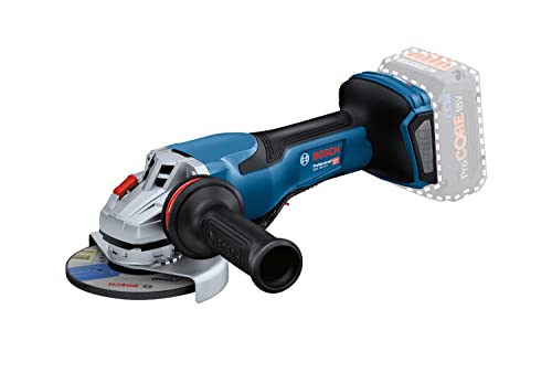 Bosch Professional Smerigliatrice Angolare A Batteria Biturbo Gws 18V-15 P (Prestazioni Equivalenti A Quelle A Filo Da 1.500 W, Senza Batterie E Caric