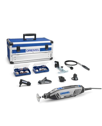 Dremel 4250 Multiutensile 175 W, Kit Multiutensile Con 6 Complementi E 128 Accessori, Motore Da 175 W Con Electronic Feedback, Velocità Variabile 5.00