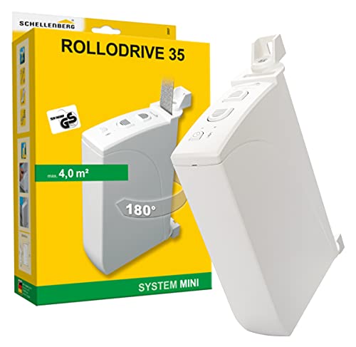 Schellenberg 22637 Avvolgicavo Elettrico Per Tapparelle Avvolgibili Rollodrive 35, Fino A 4 M² Di Superficie Della Tapparella, Larghezza Del Nastro 14