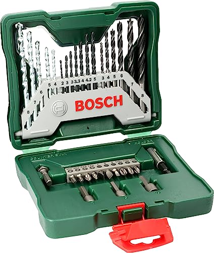 Bosch Accessories Set Da 33 Pz. Di Punte E Bit Avvitamento X-Line (Per Legno, Muratura Metallo, Accessori Trapano Cacciavite)