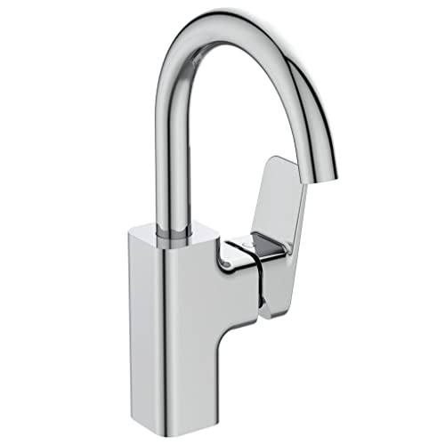 Ideal Standard - Miscelatore Monocomando Lavabo Con Bocca Di Erogazione Alta E Senza Asta Di Comando Scarico E Piletta