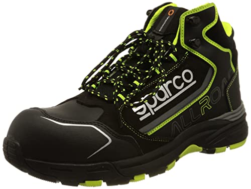Sparco Allroad-H Scarpe Da Lavoro Antinfortunistiche S3 Src Nero-Giallo Fluo