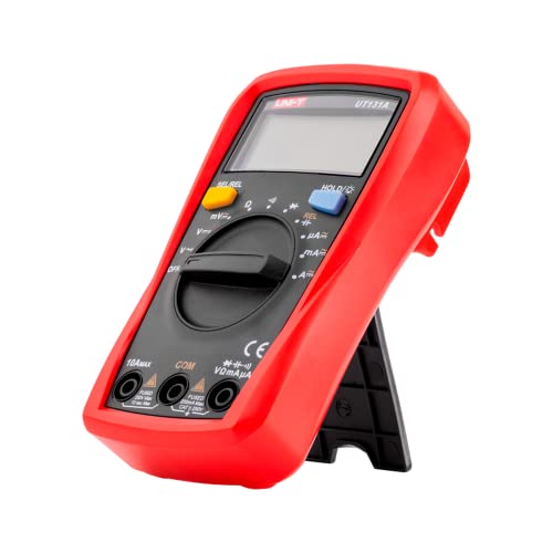 Uni-T Ut131A Serie Ut131 Multimetro Di Dimensione Del Palmo, 200M-250Vac, 200Μa-10A, Rosso/Grigio
