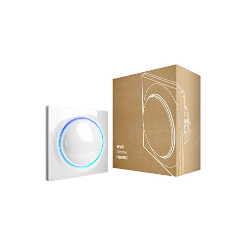 Fibaro Fgwdeu-111 Walli Z-Wave Dimmer Con Coperchio A Led, Bianco