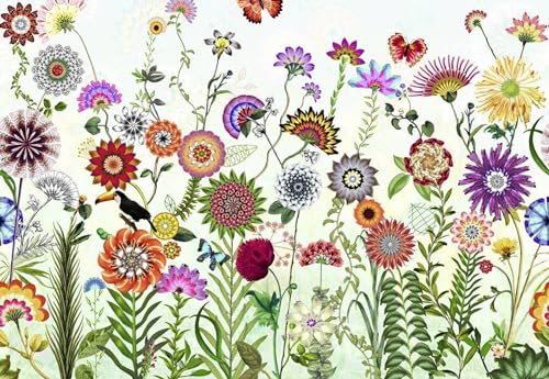 Komar Carta Da Parati Fotografica | Brazil | Dimensioni: 368 X 254 Cm | Carta Da Parati, Decorazione Da Parete, Fiore, Saggio Floreale, Design, Geomet