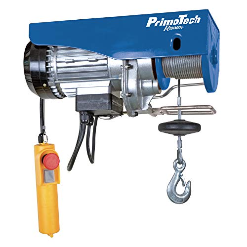 Ribimex Pe100/200Pt Paranco Elettrico 100/200 Kg, 480 W, Fune 12 M, Blu E Nero