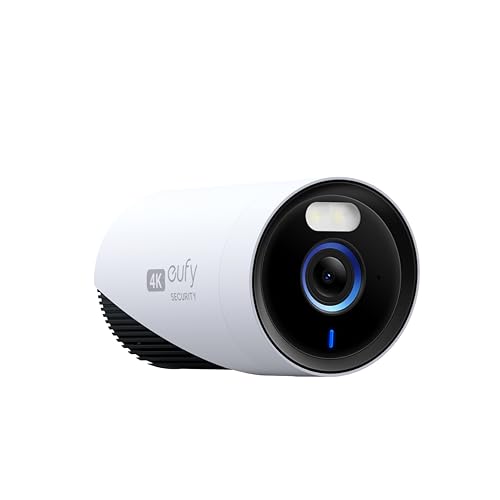 Eufy Security Eufycam E330 (Pro) Telecamera Aggiuntiva, Telecamera Esterni, Risol. 4K, Registraz. 24/7, Plug-In, Wi-Fi Avanzato, Ai Ricon. Facciale, N
