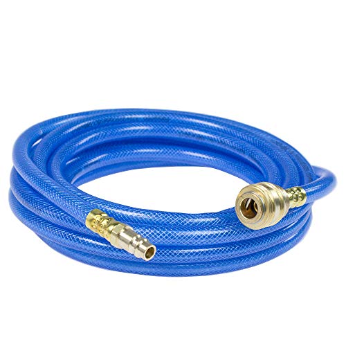 As - Schwabe Set Di Tubi Per Aria Compressa Con Inserto In Tessuto Di Poliestere Serie 2050, 5M Di Tubo Per Aria Compressa In Pvc 9 X 3 Mm Con Attacco