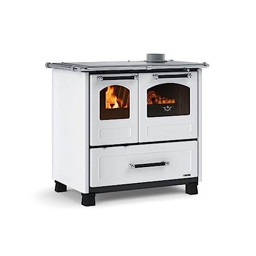 Nordica Family 4,5 Dx Rivestimento Esterno In Acciaio Porcellanato. Porta Fuoco Panoramica Con Doppio Vetro. Forno Smaltato Da 41 Litri Con Porta A Do
