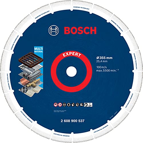 Bosch Professional 1X Expert Diamond Metal Wheel (Per Ghisa, Ø 355 Mm, Accessorio Mototroncatrice A Scoppio, Troncatrice)