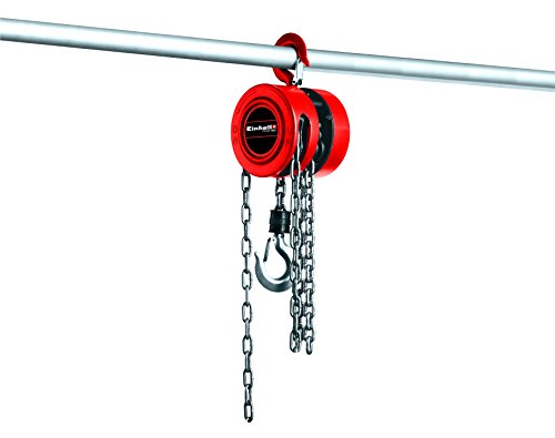 Einhell Tc-Ch 1000 Argano A Catena (Portata Max 1000 Kg, Altezza Sollevamento Max 250 Cm, Gancio Di Sicurezza)