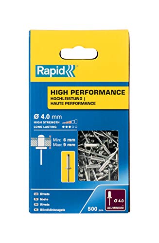 Rapid Rivetti High Performance Ø4.0 X 12 Mm. Confezione Grande Da 500 Pezzi.