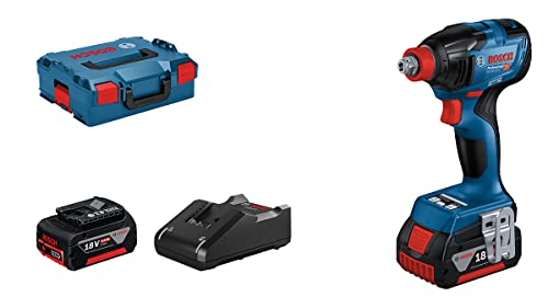 Bosch Professional 18V System Avvitatore A Massa Battente A Batteria Gdx 18V-210 C (Coppia Max. 210 Nm, 2 Batterie Gba 18V 5.0Ah, Caricabatteria Rapid