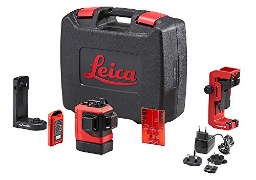Leica Lino L6R – Livella Laser A Tre Linee Con Rotazione A 360 Gradi Con Batteria Agli Ioni Di Litio, Innovativo Supporto Magnetico, Supporto Da Paret