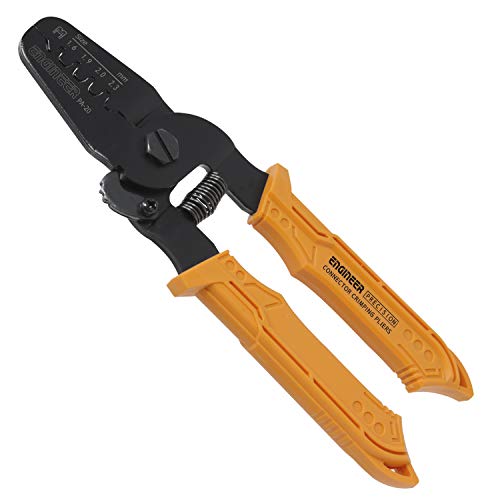 Engineer Pinza Crimpatrice Universale Pa-20 (Prodotta In Giappone) Per Awg28-18 A Barilotto Aperto Jst Xh, Nh, Serie Vh, Molex Kk, Serie Micro-Fit, Te