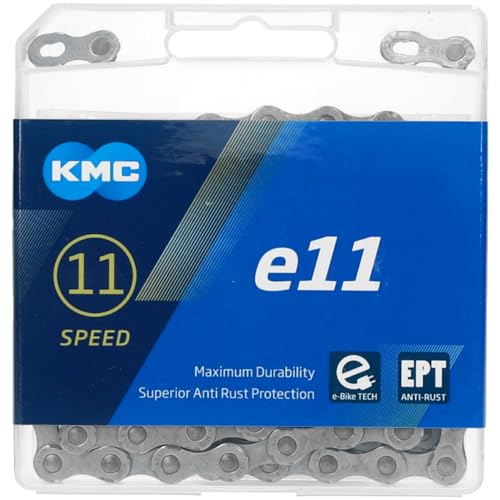 Cadena Kmc E11 Ept 1/2X11/128 136 Eslab.11V Plata