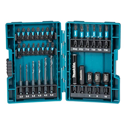 Maki Bohrer -Bit-Set Acciaio Super Rapido Metallo 33Tlg B-66896