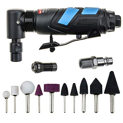 Stix Mini Smerigliatrice Angolare Ad Aria Compressa, Levigatrice Eccentrica, 6 Mm, Con Accessori