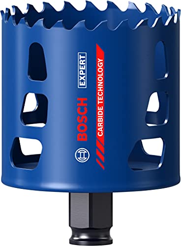 Bosch Accessories 1X Seghe A Tazza Expert Tough Material Per Legno Con Metallo, Ø 73 Mm, Accessorio Trapano Percussione