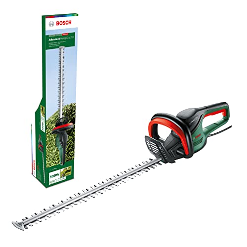 Bosch Home And Garden Tagliasiepi Elettrico Advancedhedgecut 70 (500 Watt, Lunghezza Barra: 70 Cm, Per Siepi Grandi, Spessore Di Taglio: 34 Mm, Confez