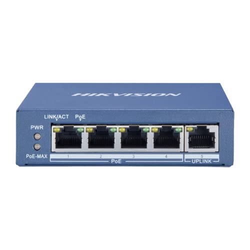 Hikvision - Switch Hikvision 5 Porte ~ 4 Porte Gigabit Poe ~ 1 Porta Rj45 Gigabit Switch Rete - Ds-3E0505P-E/M