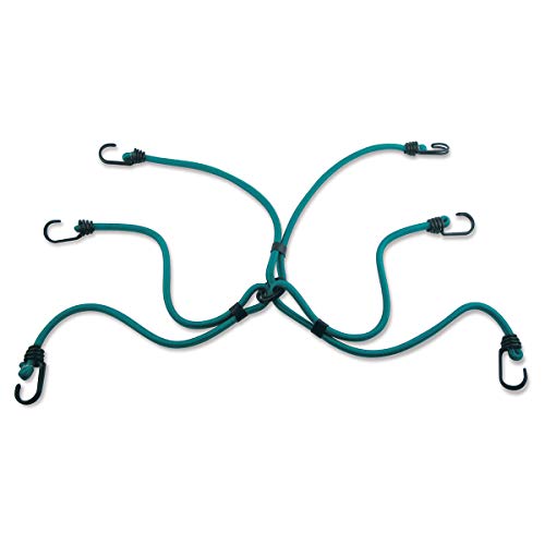 Master Lock 3052Eurdat Cavo Elastico Twin Wire™ Ragno [6 Ganci Invertiti] - Ideale Per Carichi Da Portare In Bici, In Moto