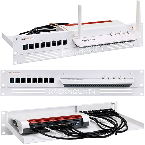 Rackmount.It Rm-Fb-T3 Kit Di Aggiornamento Da 19" Per Fritz!Box 6890/7590, Bianco, 217Mm X 482Mm X 59Mm