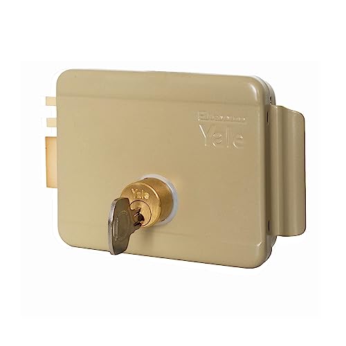 Yale Serratura Elettrica Da Applicare Per Cancelli Y68000602 Mano Sinistra, Acciaio Verniciato, Entrata 60 Mm, Basso Voltaggio