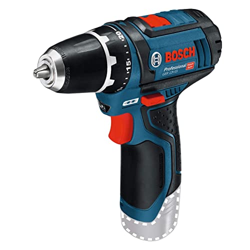 Bosch Professional 12V System Trapano-Avvitatore A Batteria Gsr 12V-15 (Senza Batteria E Caricabatteria Non Incluse)
