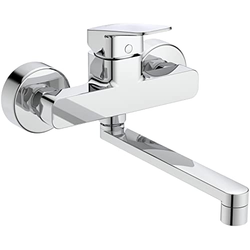 Ideal Standard Bd340Aa Miscelatore Da Cucina A Parete, Cromo, Cartuccia 38Mm