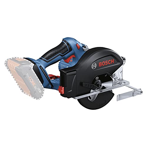 Bosch Professional Sega Circolare A Batteria Gkm 18V-50 (Rapido Avanzamento Del Lavoro, Meno Trucioli E Scintille, Senza Batterie E Caricabatteria)
