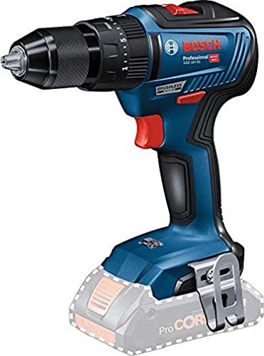 Bosch Professional 18V System Trapano-Avvitatore Con Percussione A Batteria Gsb 18V-55 55 (Senza Batteria E Caricabatteria)