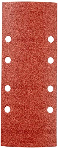 Bosch Accessories 2607017100 25 Fogli Abrasivi Orbitale, Grana 120, 93 X 230 Mm, 8 Fori