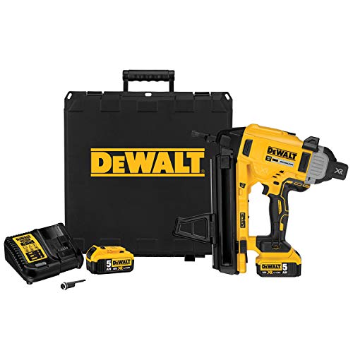 Dewalt Dcn890P2-Qw Chiodatrice Per Calcestruzzo Senza Spazzole Xr 18V Li-Ion 5Ah, Nero/Giallo