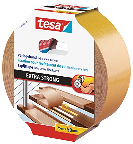 Tesa 05696-00010 Flooring Tape Extra Strong Hold, 25M X 50Mm