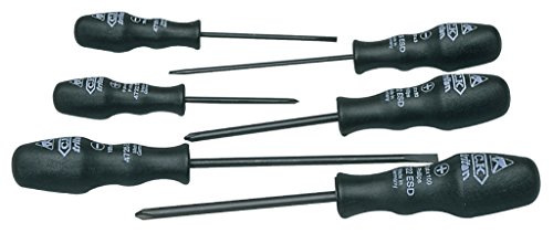 C.K T4741Sesd Cacciavite Triton Esd, A Croce (Phillips), Set Di 6 Pezzi