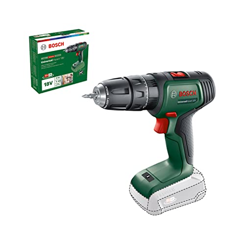 Bosch Home And Garden 06039D4100 Trapano Battente-Avvitatore Universalimpact 18 (Senza Batteria, Sistema 18 Volt, In Confezione Di Cartone), 18 V