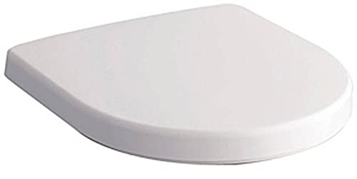 Keramag 574130000 Sedile Copri-Wc Icon, Con Coperchio E Cerniera In Metallo, Chiusura Automatica, Bianco