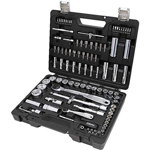 Beta 903E/C98 Assortimento Di 45 Chiavi A Bussola Esagonali, 35 Inserti Per Avvitatori, 4 Chiavi Maschio Esagonale Piegata E 14 Accessori, Black, 375