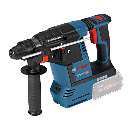 Bosch Professional 18V System Martello Perforatore A Batteria Gbh 18V-26 (Sds Plus, Potenza Del Colpo: 2,6 J, Ø Foro Max.: Calcestr./Acciaio/Legno 26/