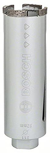 Bosch, Corona Diamantata Per Carotaggio A Secco, G 1/2", Per Universal, Diametro 52 Mm, Lunghezza 150 Mm, 4 Segmenti, Altezza Segmenti 7 Mm, 260858731