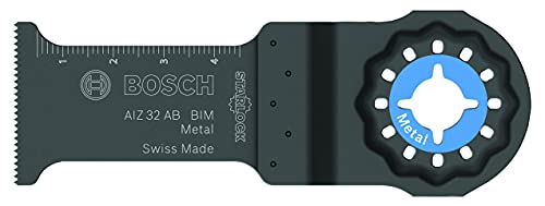 Bosch Professional 10X Lame Per Utensili Multifunzione Aiz 32 Ab (Per Metallo Non Temprato, Larghezza 32 Mm, Accessorio Utensile Multifunzione)