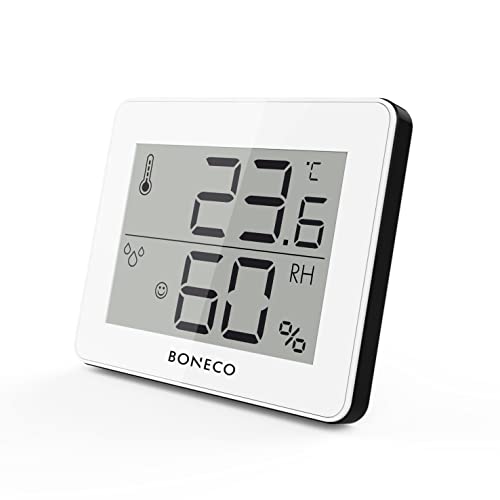 Boneco Termoigrometro X200 - Display Digitale Della Temperatura Ambientale E Della Relativa Umidità - Da 0 A 50 ˚C, Bianco