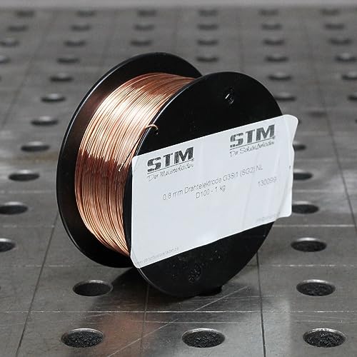 Filo Di Saldatura Per Gas Protettivo, Sg2, 0,8 Mm, Co2, G3Si1, Mig/Mag, 0,5-5 Kg, D100 D200 (D100 1,0 Kg)