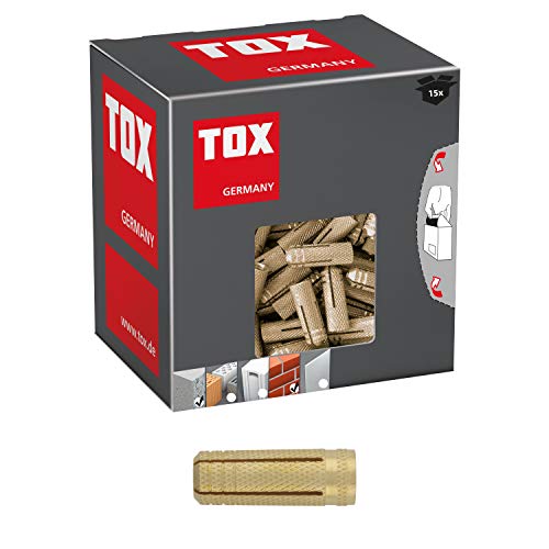 Tox Tassello Ad Espansione In Ottone Metrix M16X43Mm, 15 Pcs, 026100081, Gold