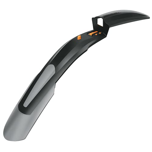 Sks Germany, Nero, Shockblade 29"-27,5Plus Parafango Anteriore Con Ampio Spoiler, Accessori Bici Per La Mountain Bike (Fissaggio Rapido, Paraspruzzi I
