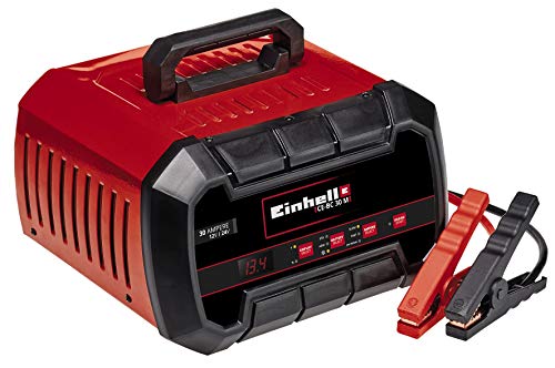 Einhell Ce-Bc 30 M Caricabatteria Auto (220-240 V, Di Carica 12 / 24 V, Per Batterie 3-600 Ah, Corrente Carica 15A A 24 A - 30A A 24V, Mantenitore Car