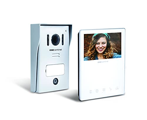 Scs Sentinel Videocitofono 2 Fili Visiokit 4.3 -Con Schermo Da 4,3' - Ip55 - Campanello Cablato, Hardware Anti-Vandalo - Pvf0051