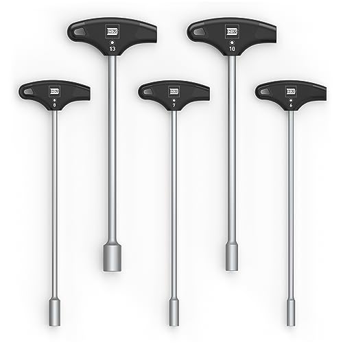 Inbus® 73400 Set Chiavi A Bussola Con Impugnatura A T 5Pz, 6–13Mm, Con Hybridtouch — Made In Germany